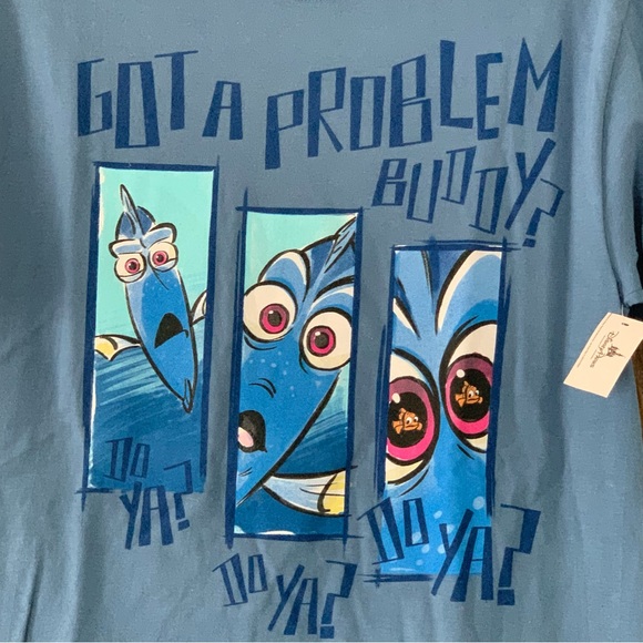 Men’s S DISNEYLAND RESORT Walt Disney World Finding Nemo GOT A PROBLEM BUDDY Tee - Picture 4 of 9